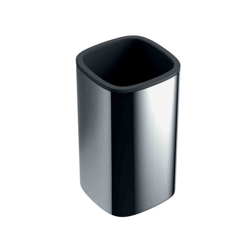 Porta bicchiere d'appoggio in ottone cromato collezione Trenta di Colombo Design