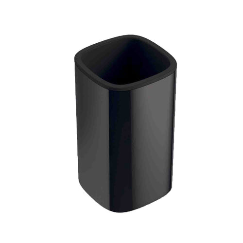 Porta bicchiere d'appoggio in ottone nero collezione Trenta di Colombo Design