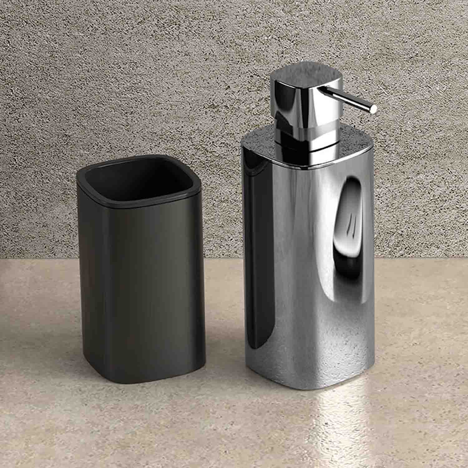Spandisapone d'appoggio in ottone cromato collezione Trenta di Colombo Design