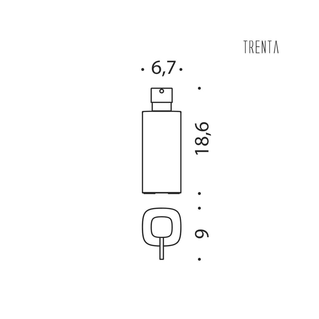 Spandisapone d'appoggio in ottone nero collezione Trenta di Colombo Design