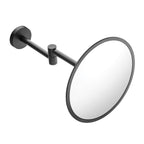 Specchio ingranditore a muro in ottone e plastica della collezione 'Black & White' by Cosmic - Nero satinato