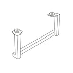 Portasciugamani laterale in acciaio verniciato nero opaco per lavabo Globo Mode ME070