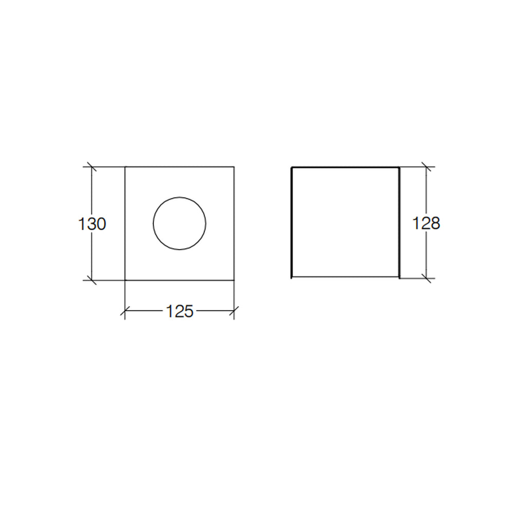 Portafazzoletti da appoggio in acciaio inox lucido collezione Othello di Lineabeta