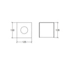 Portafazzoletti da appoggio in acciaio inox lucido collezione Othello di Lineabeta