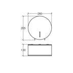 Distributore Jumbo carta igienica in acciaio inox lucido collezione Othello di Lineabeta