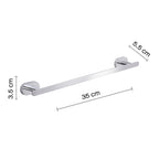 Portasalviette a parete Gedy Bernina cm 35 in acciaio inox cromato