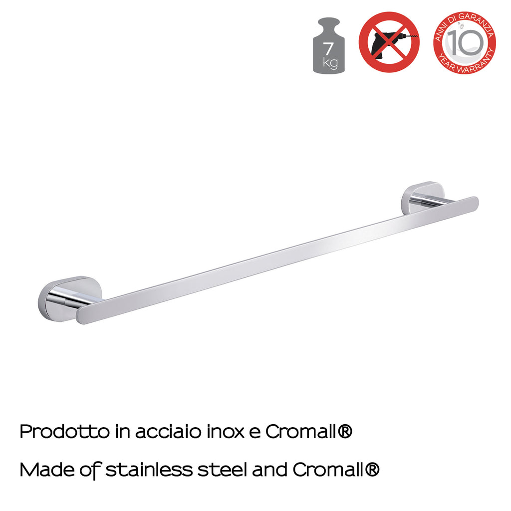 Portasalviette a parete Gedy Bernina cm 45 in acciaio inox cromato