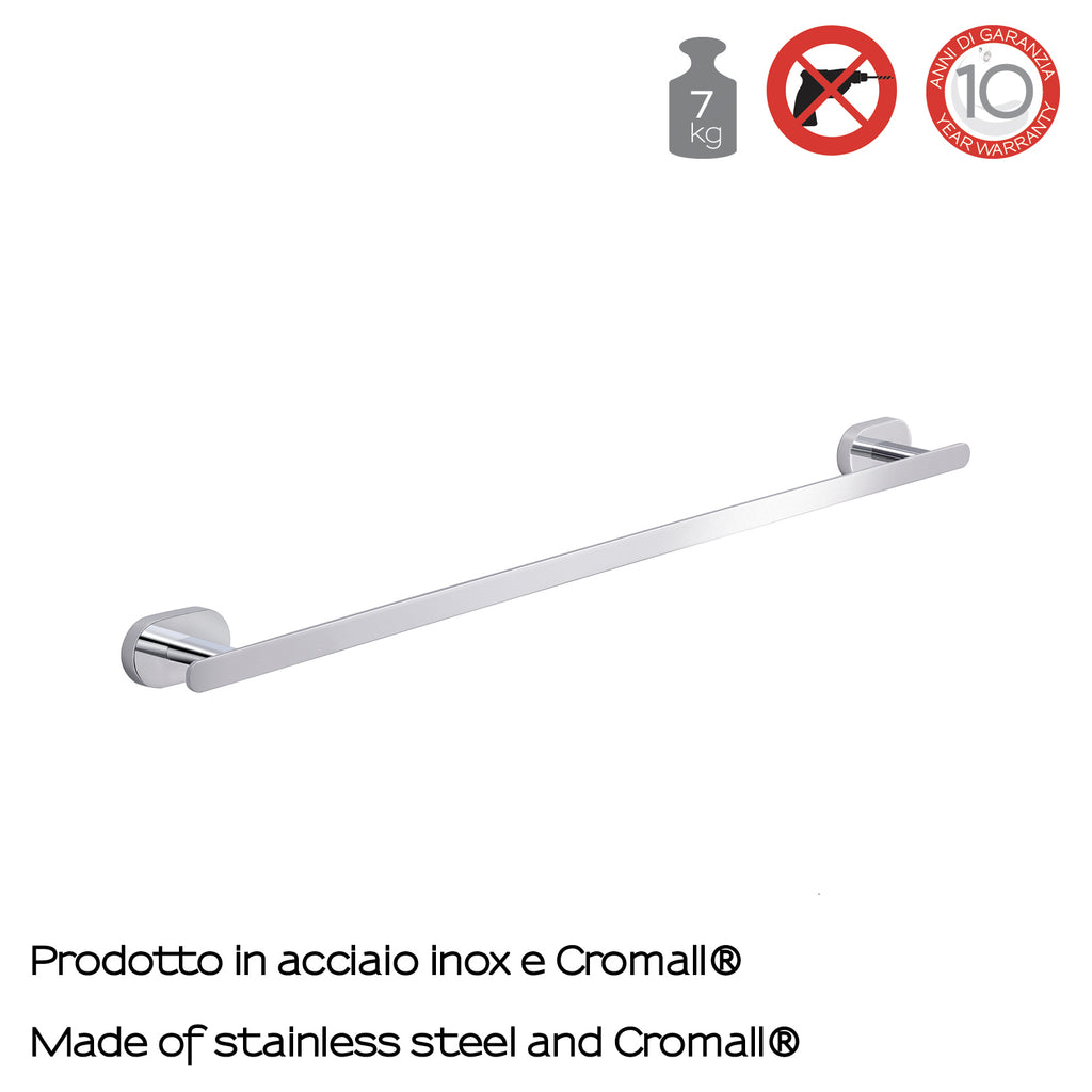 Portasalviette a parete Gedy Bernina cm 60 in acciaio inox cromato