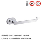Portarotolo a parete Gedy Bernina in acciaio inox cromo