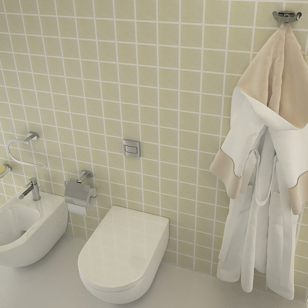 Portarotolo coperto a parete Gedy Bernina in acciaio inox cromo