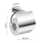 Portarotolo coperto a parete Gedy Bernina in acciaio inox cromo