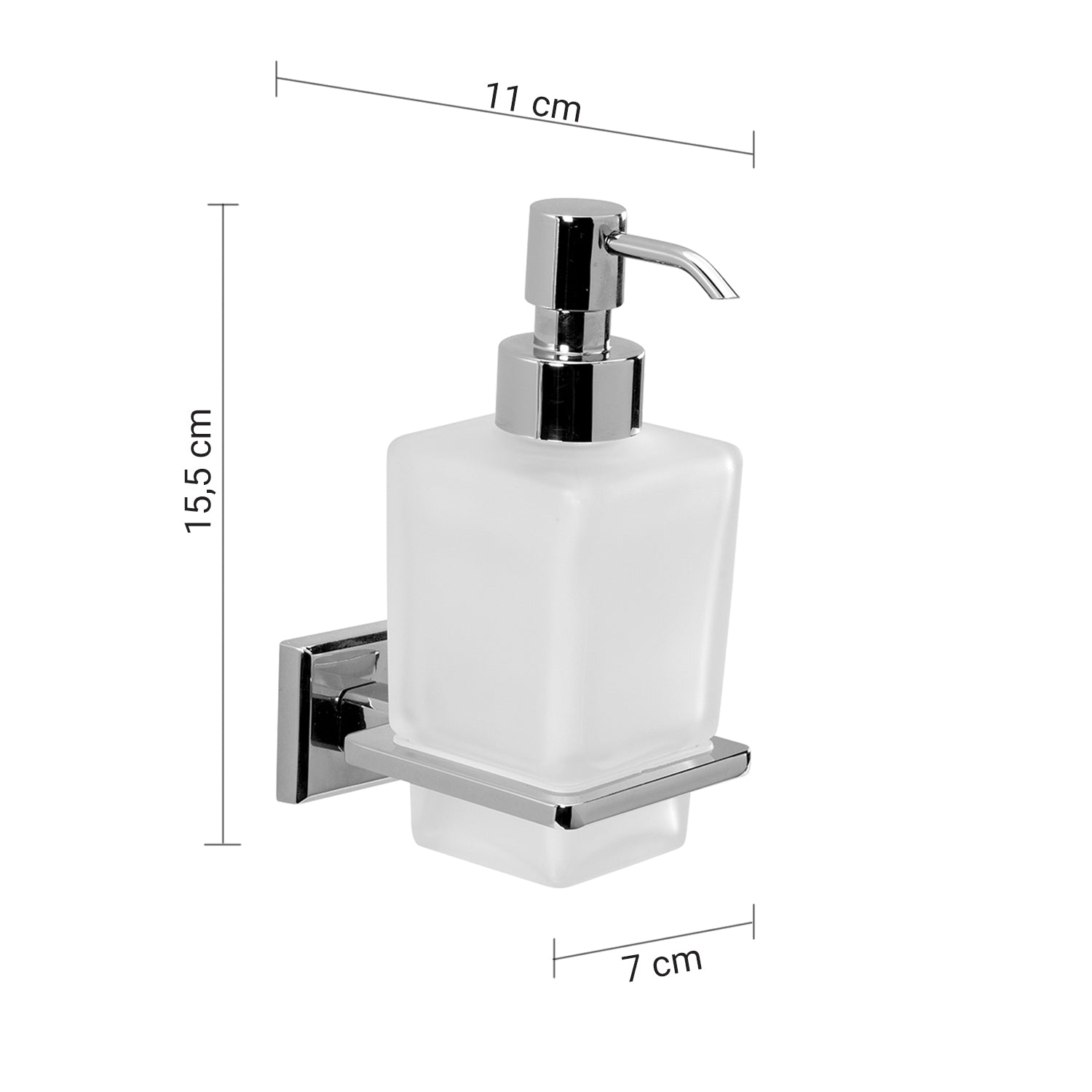 Dosasapone in acciaio inox AISI 304 Colorado di Gedy - Cromato