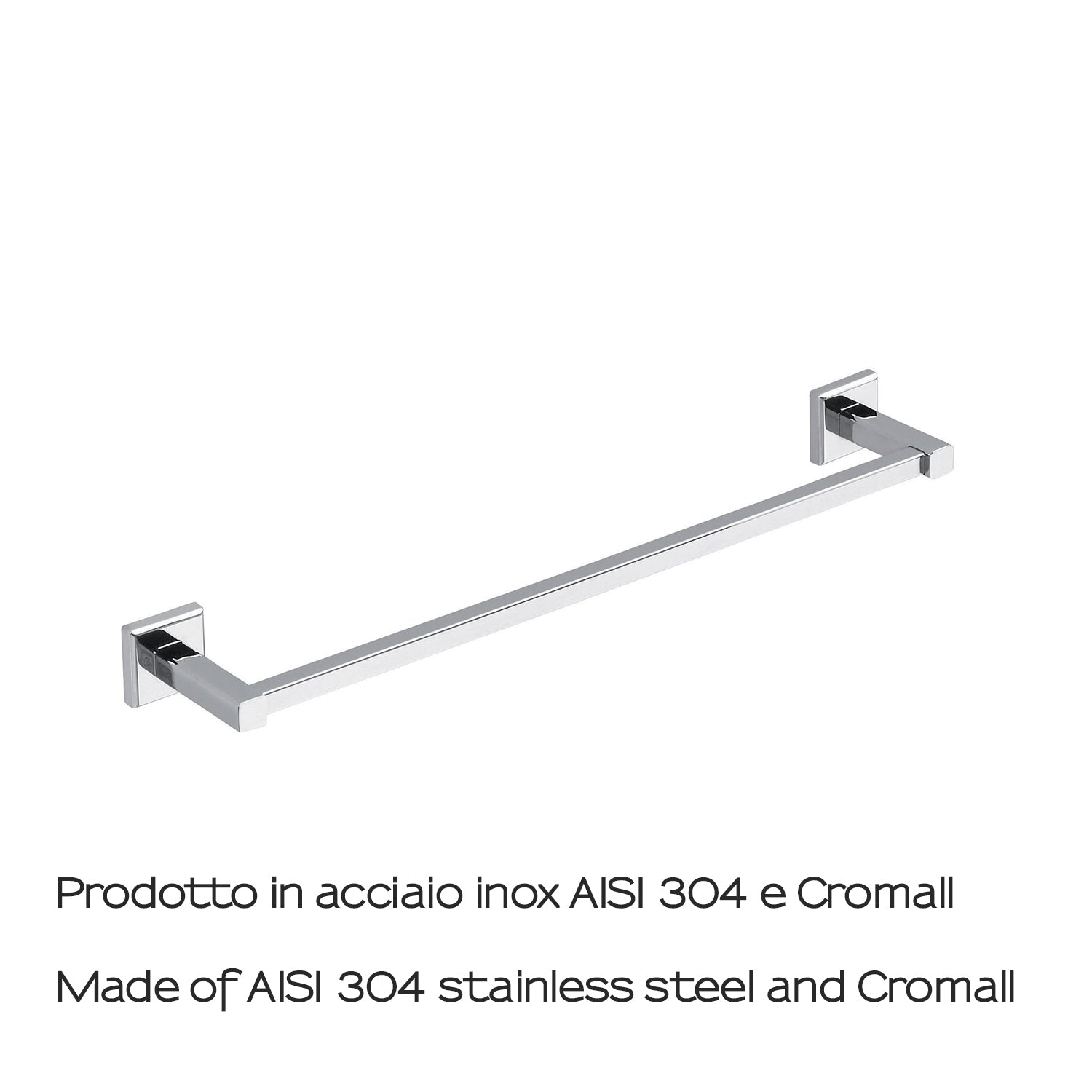 Portasalviette 45 cm in acciaio inox AISI 304 Colorado di Gedy - Cromato