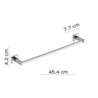 Portasalviette 45 cm in acciaio inox AISI 304 Colorado di Gedy - Cromato