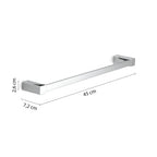 Porta asciugamani 45 cm da muro Spluga di Gedy - Cromato