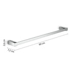 Porta asciugamani 60 cm da muro Spluga di Gedy - Cromato