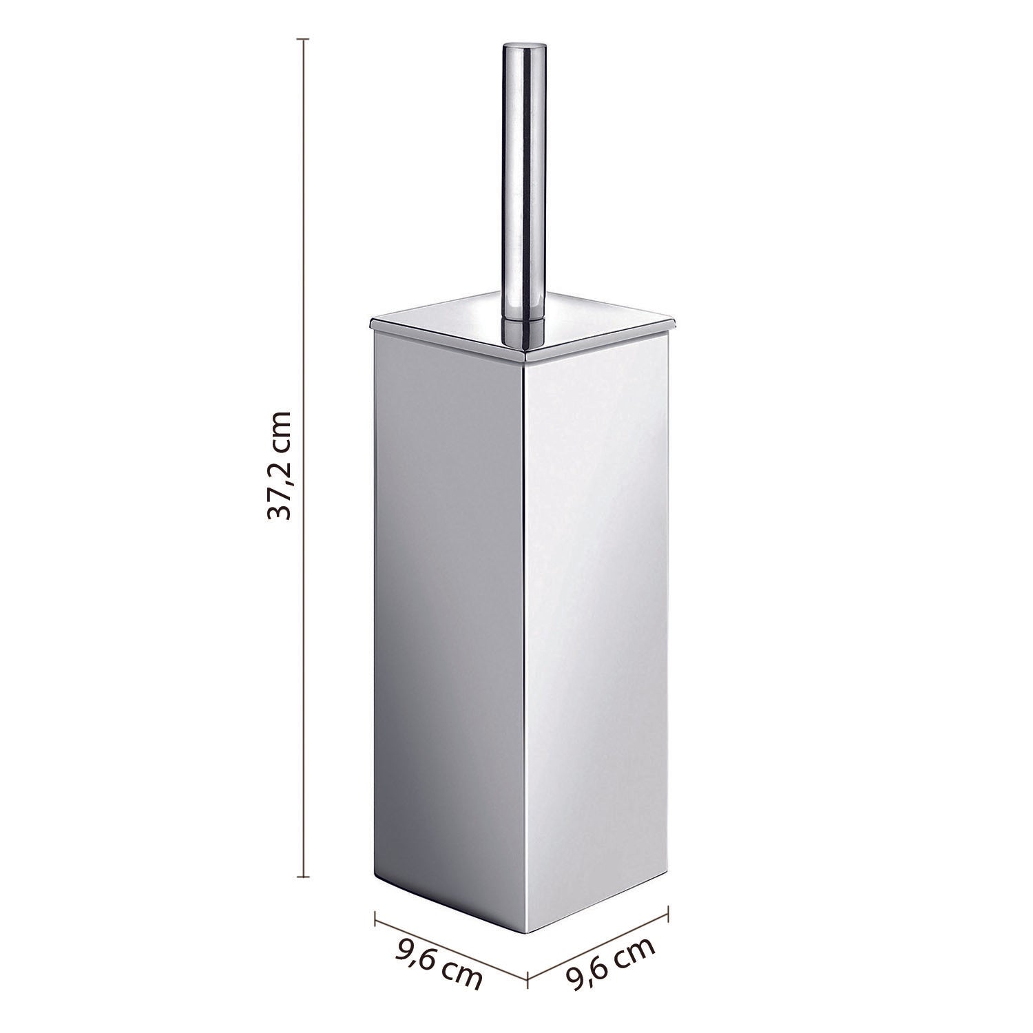 Scopino bagno in Acciaio Inox di Gedy serie New Jersey - Cromato