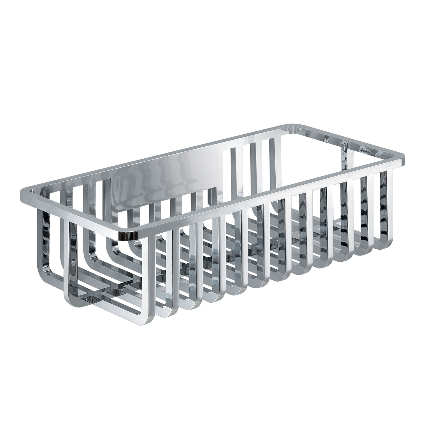 Portaoggetti doccia rettangolare modello Tiberio di Gedy - Cromato