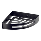 Portaoggetti doccia angolare Nerva di Gedy in Acciaio Inox - Nero Matt