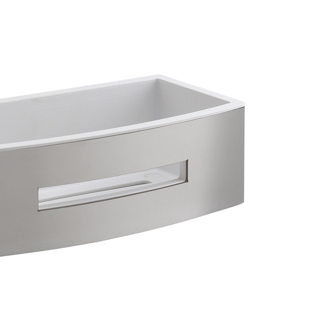 Portaoggetti rettangolare doccia modello Poseidon di Gedy in Acciaio Inox - Bianco