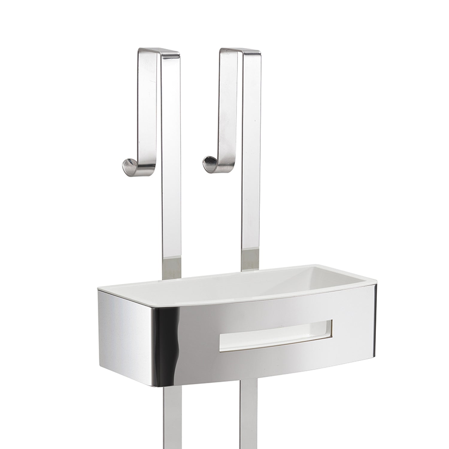 Portaoggetti doccia appendibile a 2 ripiani modello Poseidon di Gedy - Bianco