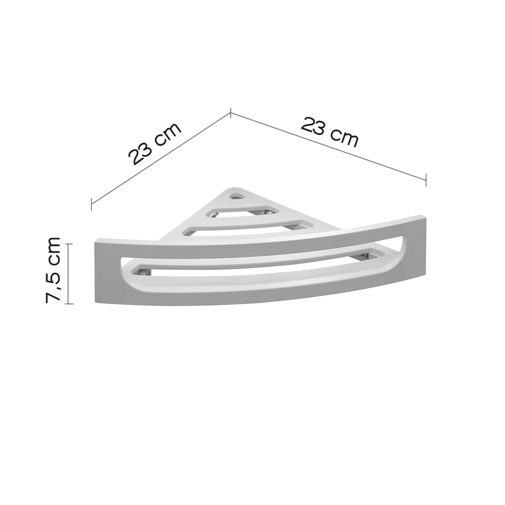 Portaoggetti doccia angolare modello Clip di Gedy - Bianco