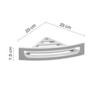 Portaoggetti doccia angolare modello Clip di Gedy - Bianco