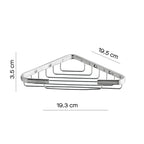 Portaoggetti doccia angolare modello Augustus di Gedy - Cromato