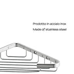 Portaoggetti doccia angolare modello Augustus di Gedy - Cromato