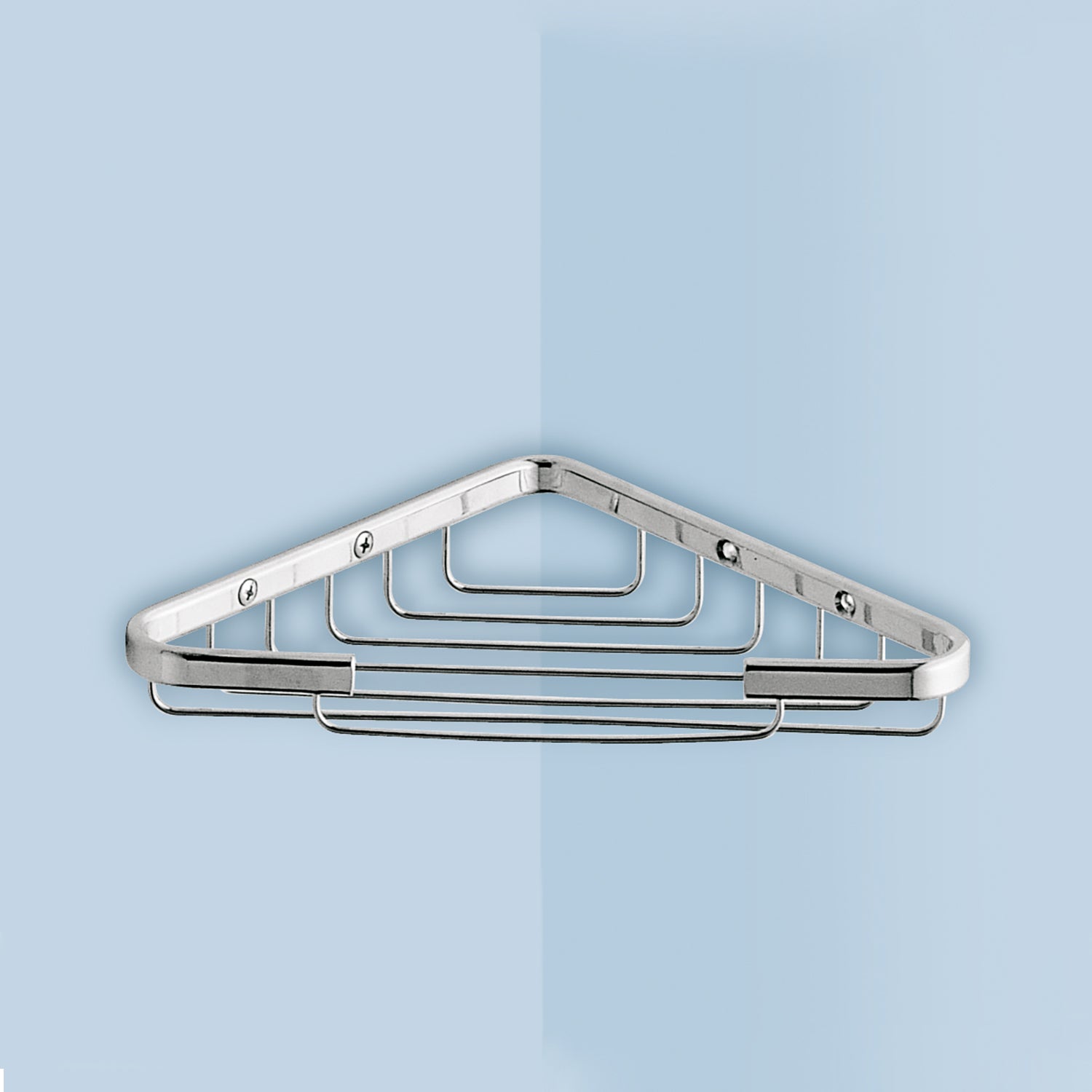 Portaoggetti doccia angolare modello Augustus di Gedy - Cromato