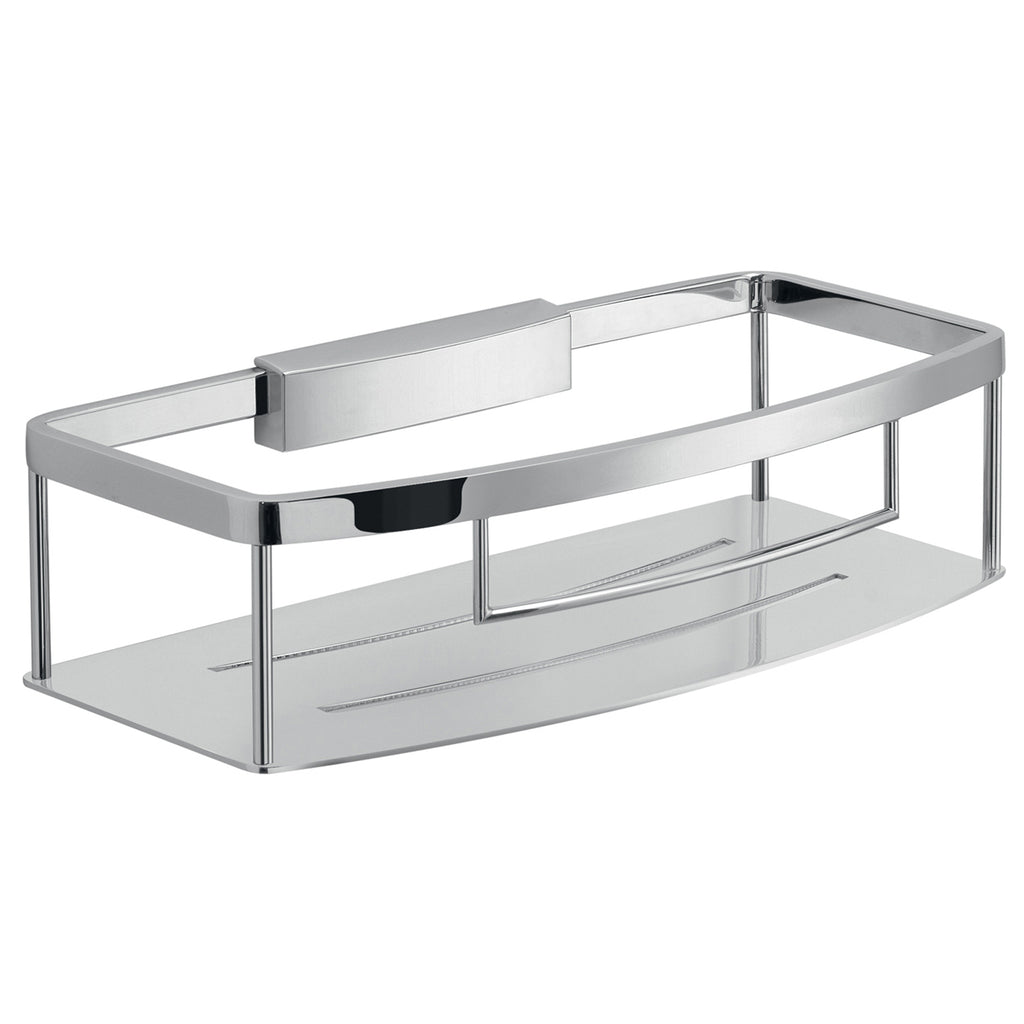 Portaoggetti doccia rettangolare modello Tobago di Gedy in Acciaio Inox - Cromato