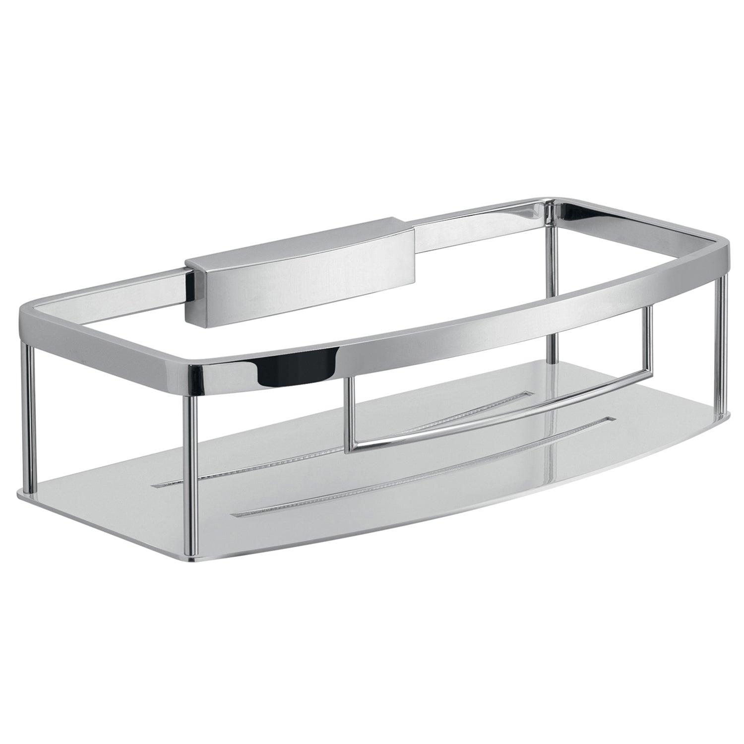 Portaoggetti doccia rettangolare modello Tobago di Gedy in Acciaio Inox - Cromato