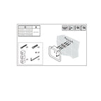 Porta asciugamani sospeso ad anello in ottone della collezione 'Black & White' by Cosmic - Nero satinato 5x20x15 cm