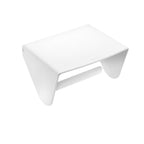 Porta rotolo sospeso in ottone della collezione 'Black & White' by Cosmic - Bianco satinato 13x11