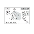 Porta rotolo sospeso in ottone della collezione 'Black & White' by Cosmic - Bianco satinato 13x11