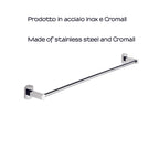 Porta asciugamani 60 cm a parete di Gedy serie Edera Plus - Cromato