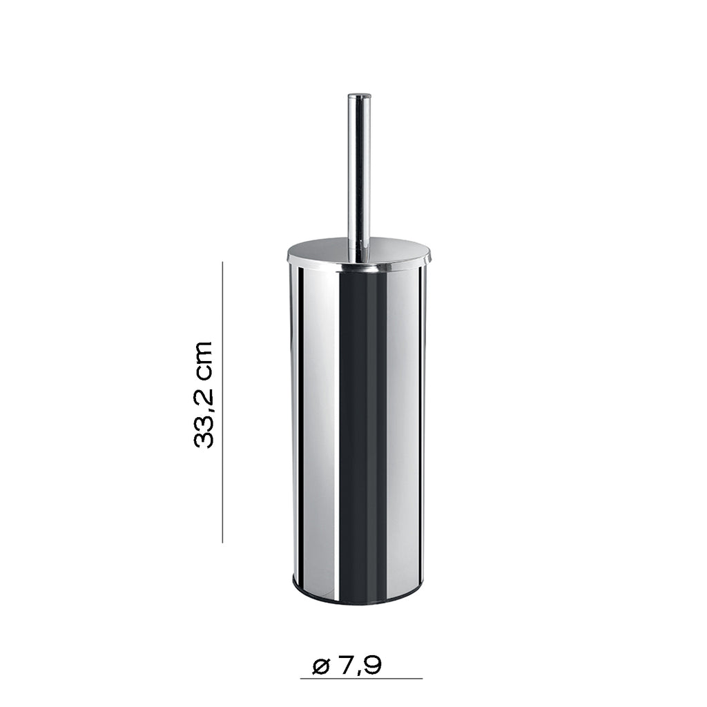 Scopino da appoggio di Gedy serie Edera Plus - Cromato