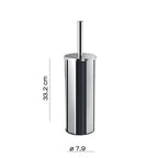 Scopino da appoggio di Gedy serie Edera Plus - Cromato