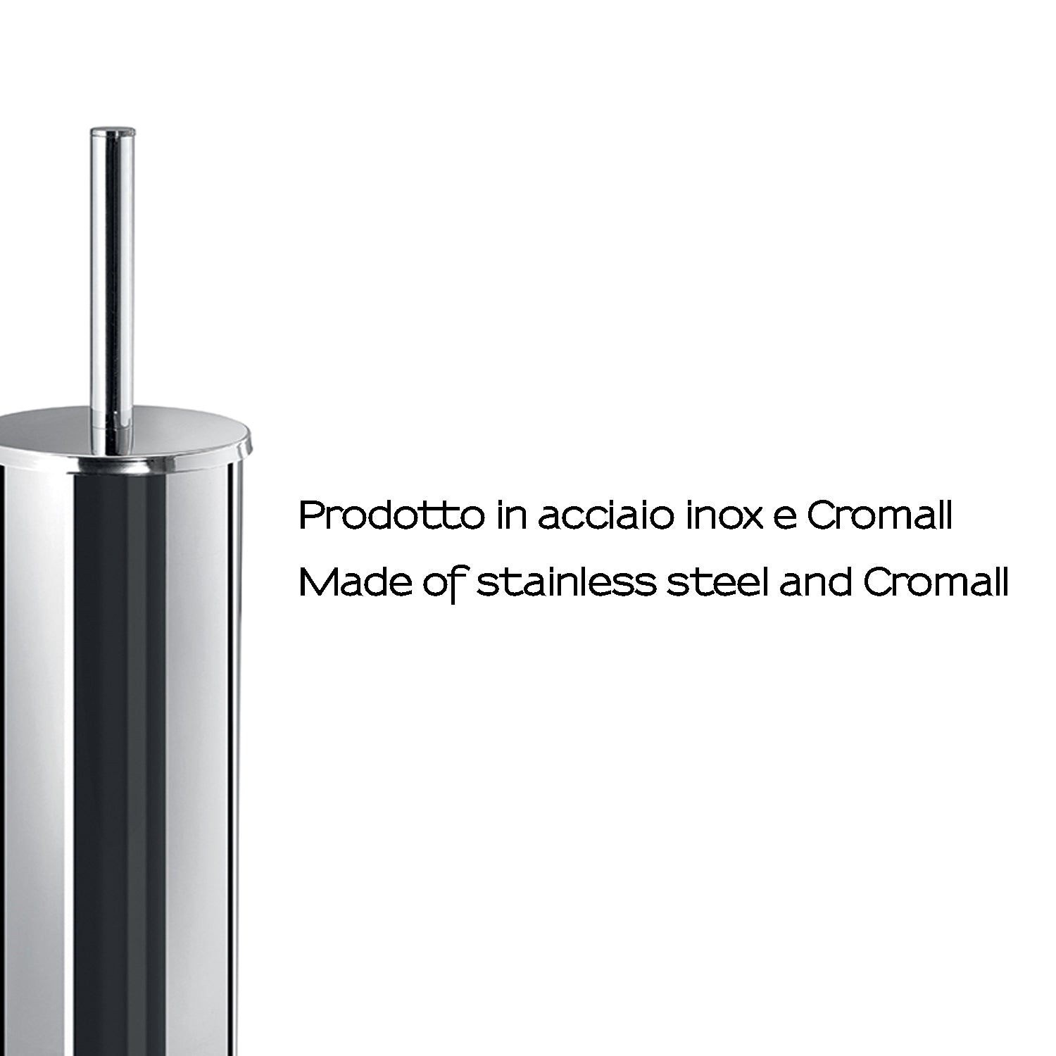 Scopino da appoggio di Gedy serie Edera Plus - Cromato