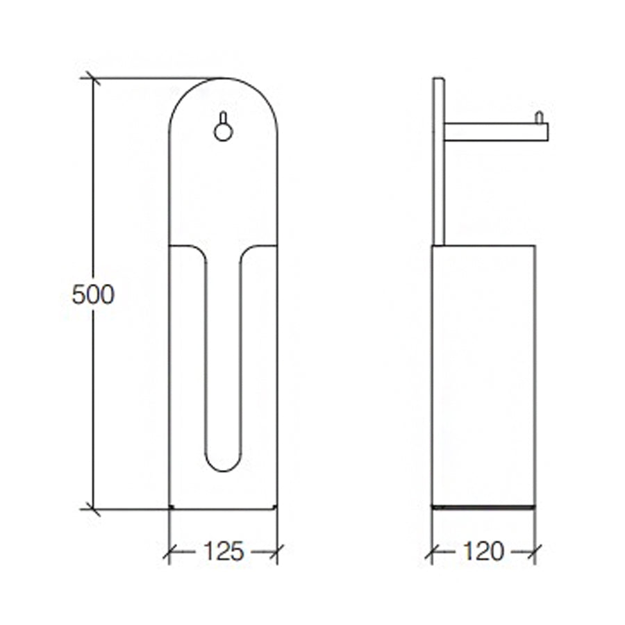 Porta Carta Igienica con Riserva per Rotoli in Alluminio e Mattstone Bianco Lineabeta collezione Saeta