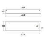 Porta Asciugamani a Muro Lineabeta collezione Saeta in Alluminio Verniciato Nero Misura cm 45