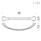 Porta salviette 38cm collezione Link di Colombo Design