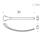 Porta salvietta fisso destro collezione Link di Colombo Design