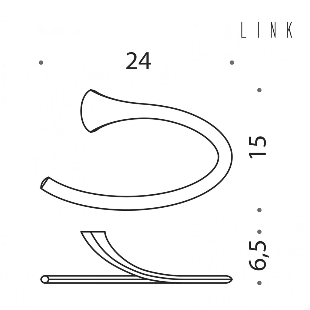 Porta salvietta ad anello collezione Link di Colombo Design