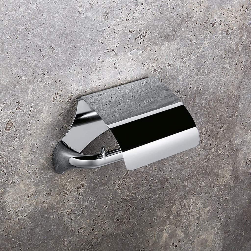 Porta rotolo coperto collezione Link di Colombo Design