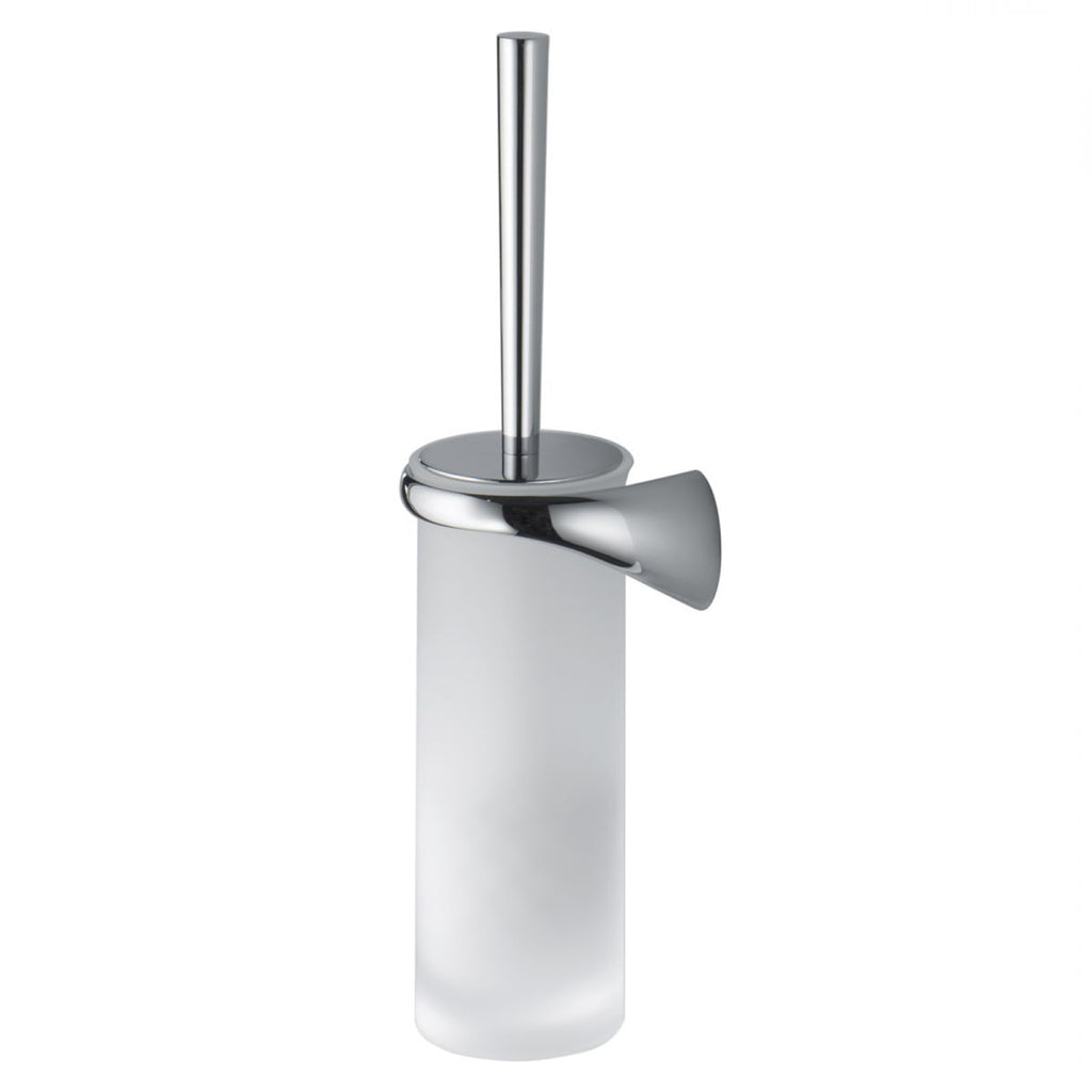 Porta scopino a muro sinistro in ottone collezione Link di Colombo Design