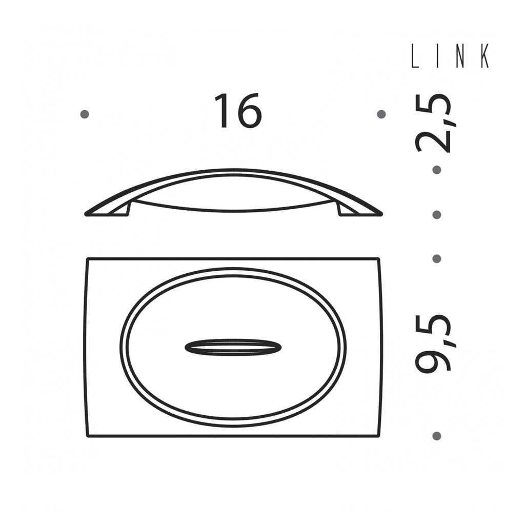Porta sapone d'appoggio collezione Link di Colombo Design