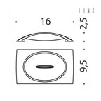 Porta sapone d'appoggio collezione Link di Colombo Design