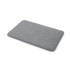 Tappeto 50x80 in memory foam con fondo antiscivolo Mousse di Gedy - Grigio