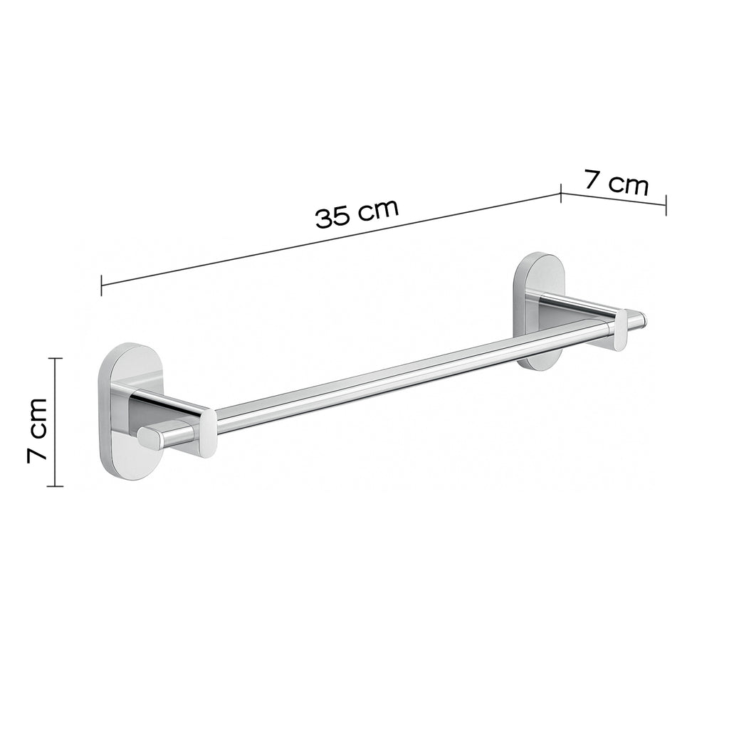 Portasalviette 35 cm in Acciaio Inox Gedy serie Febo - Cromato